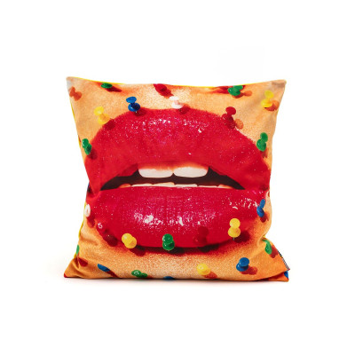 Mouth With Pins Cuscino piuma Seletti