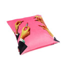 Pink Lipstick Cuscino piuma Seletti vista