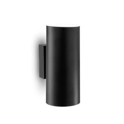 Look Ap02 Round D6.0 H015 Nero Lampada da parete