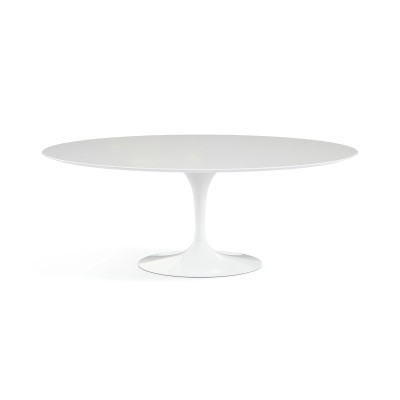 Knoll Saarinen Tavolo Tulip 198x121 Laminato Bianco