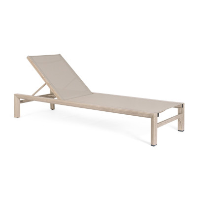 Lettino Skipper New con ruote Timber