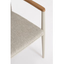 Sedia con braccioli Maddox Pelican Bizzotto dettaglio