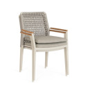 Sedia con braccioli Maddox Pelican Bizzotto dettaglio