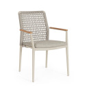 Sedia con braccioli Maddox Pelican Bizzotto vista