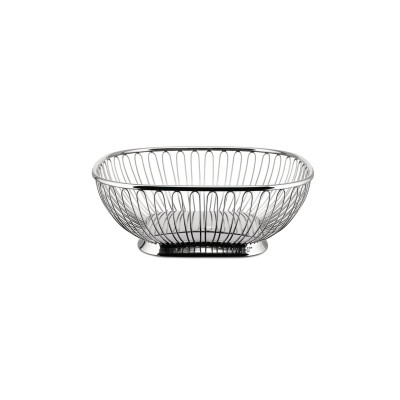 Alessi 845 Cestino a filo quadrato in acciaio Inox
