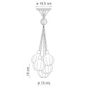 Lampada Afoxè C2656 Decò Ferroluce dimensioni