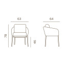 Elba Rope Armchair Grattoni dimensioni