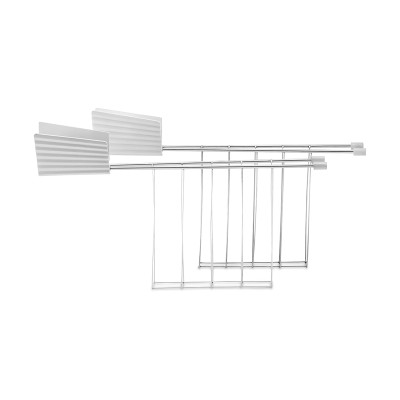 Alessi Set 2 pinze Plissè MDL08RA W Tostapane Bianco