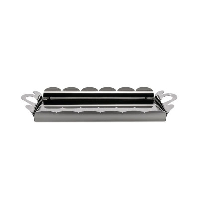 Alessi AM02 Recinto Vassoio rettangolare in acciaio Inox