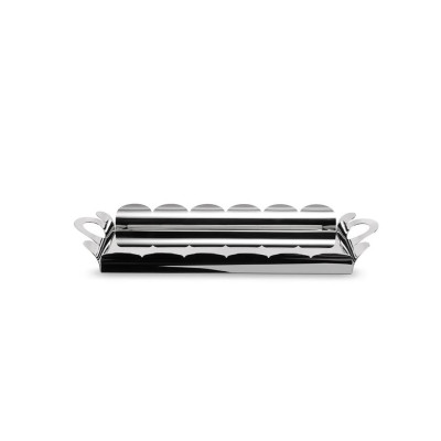 Alessi AM14 Recinto Vassoio rettangolare in acciaio Inox