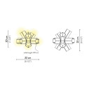 Bang Step Light-Applique Small lampada da esterno Anthracite Slamp dimensioni