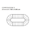 Binaria Composizione 3 libreria modulare Mogg dimensioni