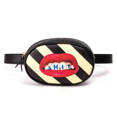 Borsa a Tracolla-Marsupio Shit Striped Seletti