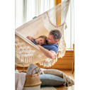 La Siesta Bossanova Latte Amaca King Size in cotone biologico ambientazione