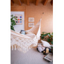 La Siesta Bossanova Latte Amaca King Size in cotone biologico ambientazione