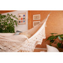 La Siesta Bossanova Latte Amaca King Size in cotone biologico ambientazione
