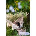La Siesta Bossanova Latte Amaca King Size in cotone biologico ambientazione