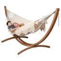 La Siesta Bossanova Latte Amaca King Size in cotone biologico vista
