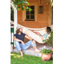 La Siesta Bossanova Latte Amaca King Size in cotone biologico ambientazione