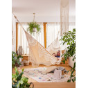 La Siesta Bossanova Latte Amaca King Size in cotone biologico ambientazione