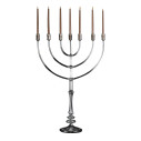 Candelabro Ebraico 7 bracci Pirex H 110 80x25 naturale VGnewtrend vista