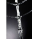 Candelabro Ebraico 7 bracci Pirex H 110 80x25 naturale VGnewtrend dettaglio
