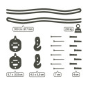 La Siesta CasaMount 2rope Black Set di fissaggio per amache dimensioni