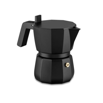 Alessi DC06/6 B Moka Caffettiera espresso Nero 6 Tazze
