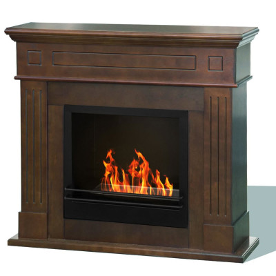 Camino a bioetanolo da terra Cambridge in legno Marrone 110x36x100