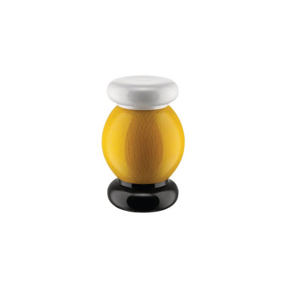 Alessi ES18 1 Macinasale, pepe e spezie in legno di faggio Giallo-Nero-Bianco