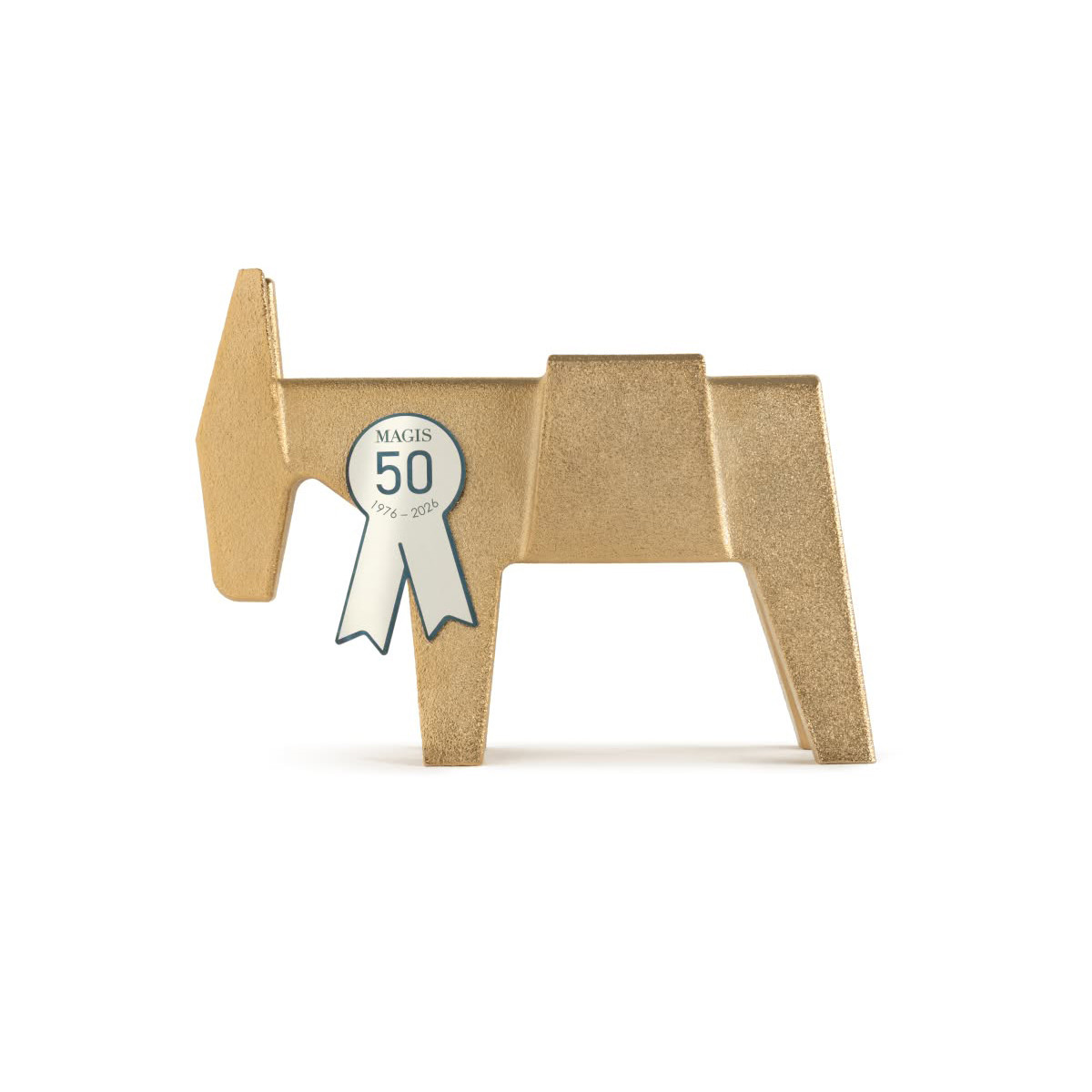 Ettore Il Mulo soprammobile-fermaporta oro 24K