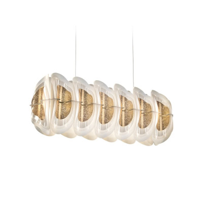 Fiordlys Suspension Linear lampada a sospensione Gold