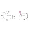 Float Poltrona Felis dimensioni