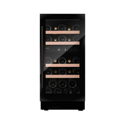 Dunavox Flow-32D cantina vino 32 bottiglie Full glass Nera