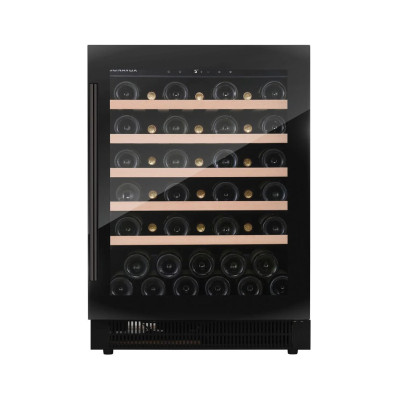 Dunavox Flow-46 cantina vino 46 bottiglie sottopiano Full glass Nera