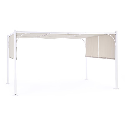 Gazebo Slide 3x4 bianco-tortora