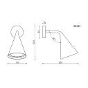 Gordon 561.41 lampada da parete Tooy dimensioni