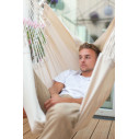 La Siesta Habana Latte Poltrona sospesa Basic in cotone biologico ambientazione