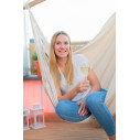 La Siesta Habana Latte Poltrona sospesa Basic in cotone biologico ambientazione