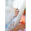 La Siesta Habana Latte Poltrona sospesa Basic in cotone biologico ambientazione