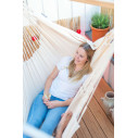 La Siesta Habana Latte Poltrona sospesa Basic in cotone biologico ambientazione
