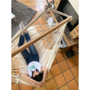 La Siesta Habana Latte Poltrona sospesa Basic in cotone biologico ambientazione
