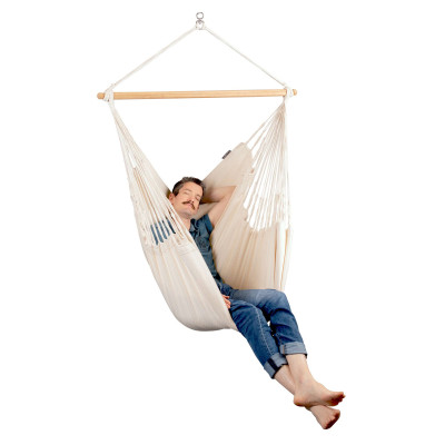 La Siesta Habana Latte Poltrona sospesa Comfort in cotone biologico