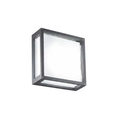 Home 230V H 25 LED lampada da parete-soffitto Grigio scuro