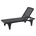 Lettino Tahiti Scab Design Antracite telo antracite