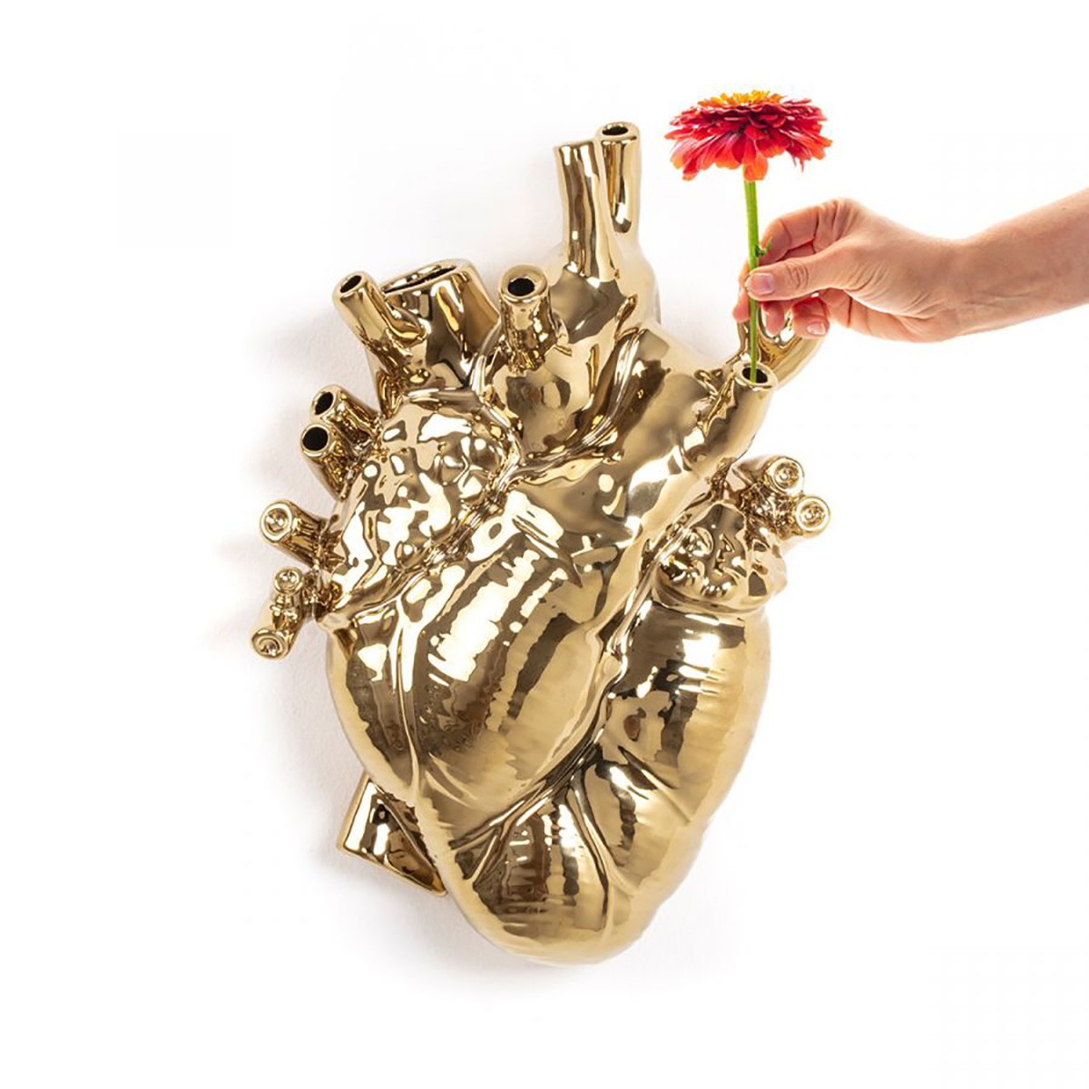 Love in Bloom Giant Gold Vaso Seletti