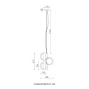 Muse 554.15 lampadario Tooy dimensioni