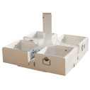 Ombrellone Alu Double Starwhite 3,5x7 Scolaro dettaglio