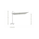 Ombrellone Parasol Eros 3,5x3,5 Talenti bianco