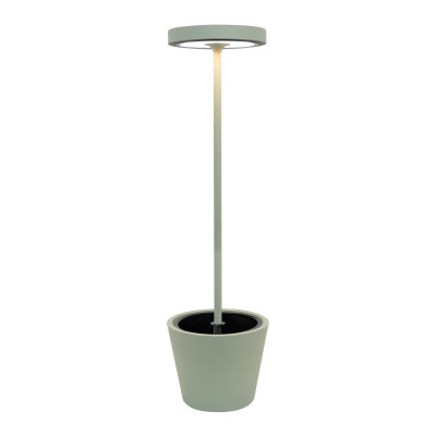 Poldina Reverse Solar L RF LED lampada da terra solare ricaricabile Salvia